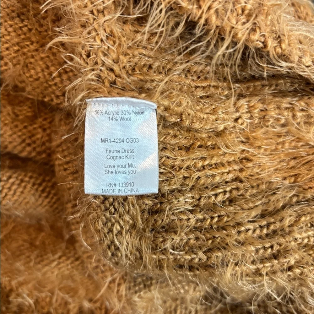 Show Me Your MuMu Sleeveless Fauna Dress Cognac Knit - Picture 3 of 9